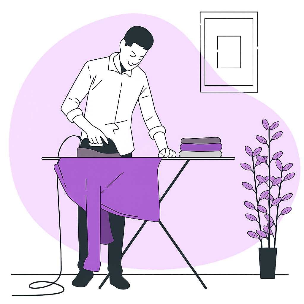 Illustration representing laundry partnership
